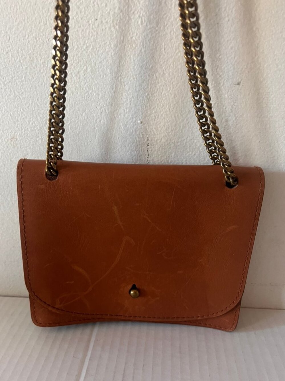 MADEWELL THE CHAIN CROSSBODY BAG SADDLE BOHO